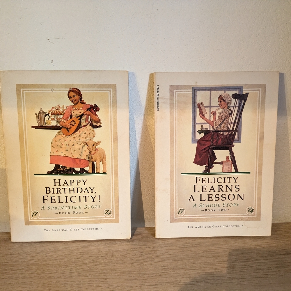 American Girl Felicity Paperback Books First Edition Pleasant Company Set Of 2